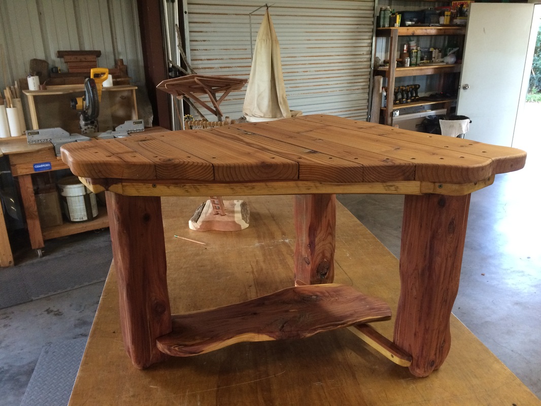 Reclaimed Wood End Table Using Treehouse Cut-offs