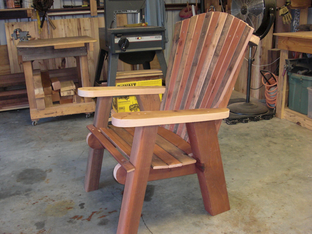 Reclaimed Playset Parts were used to make this Frankenstein Chair