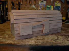 DIY Wood Mailbox Cover Plans. Coming Soon!