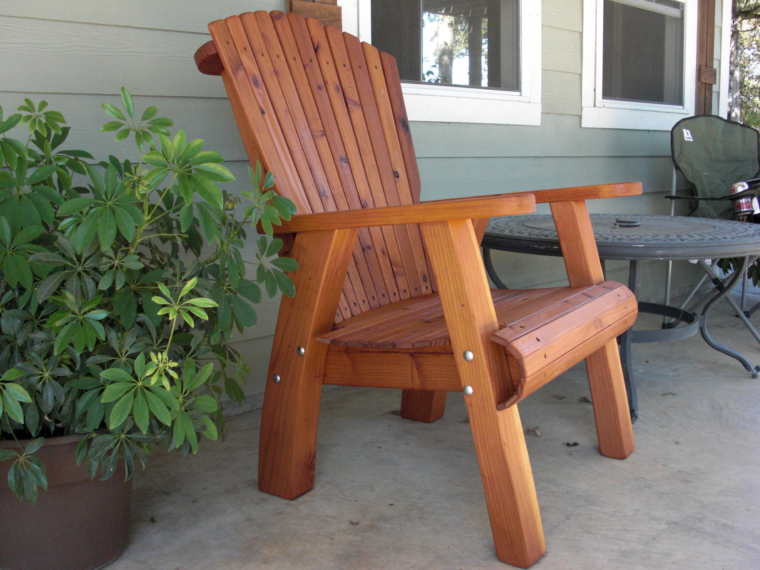 The First  Oversized Redwood Corona Chair 