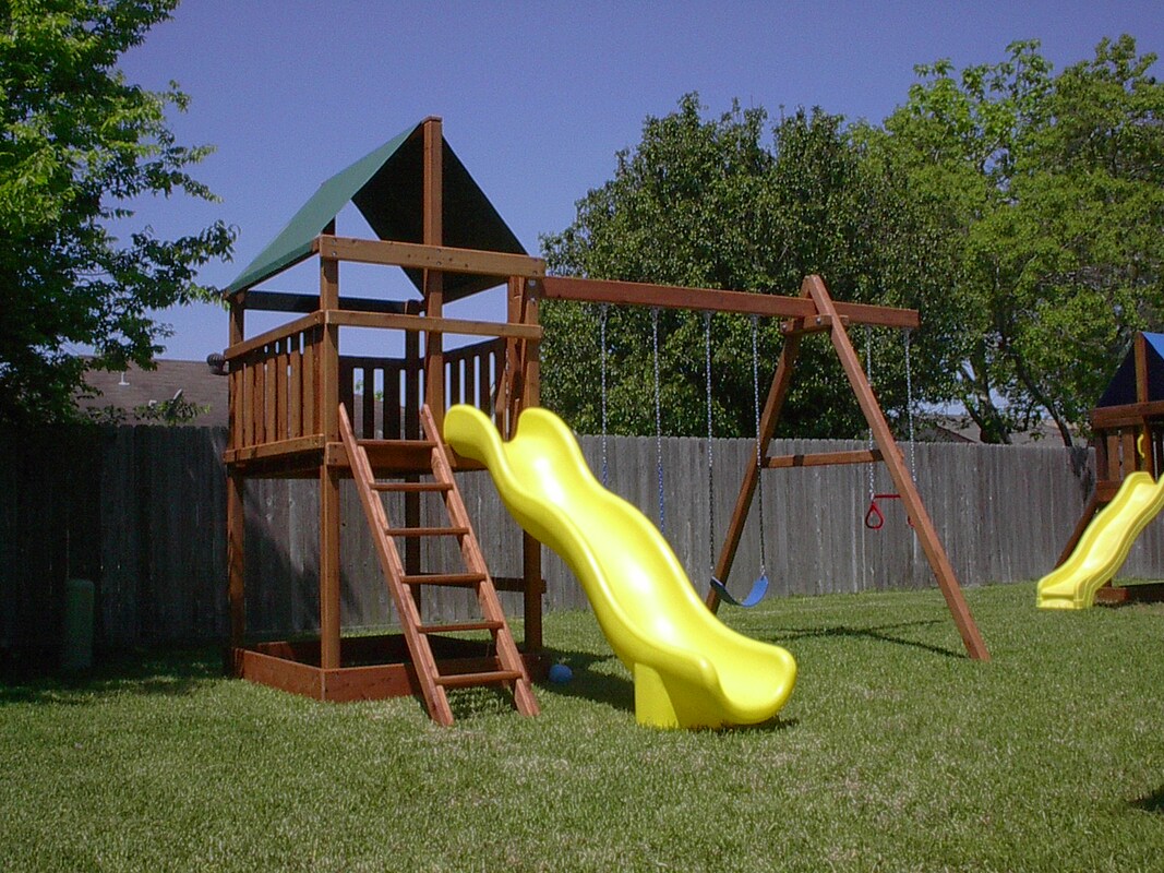 Apollo Do-It-Yourself Wood Fort with 10' slide