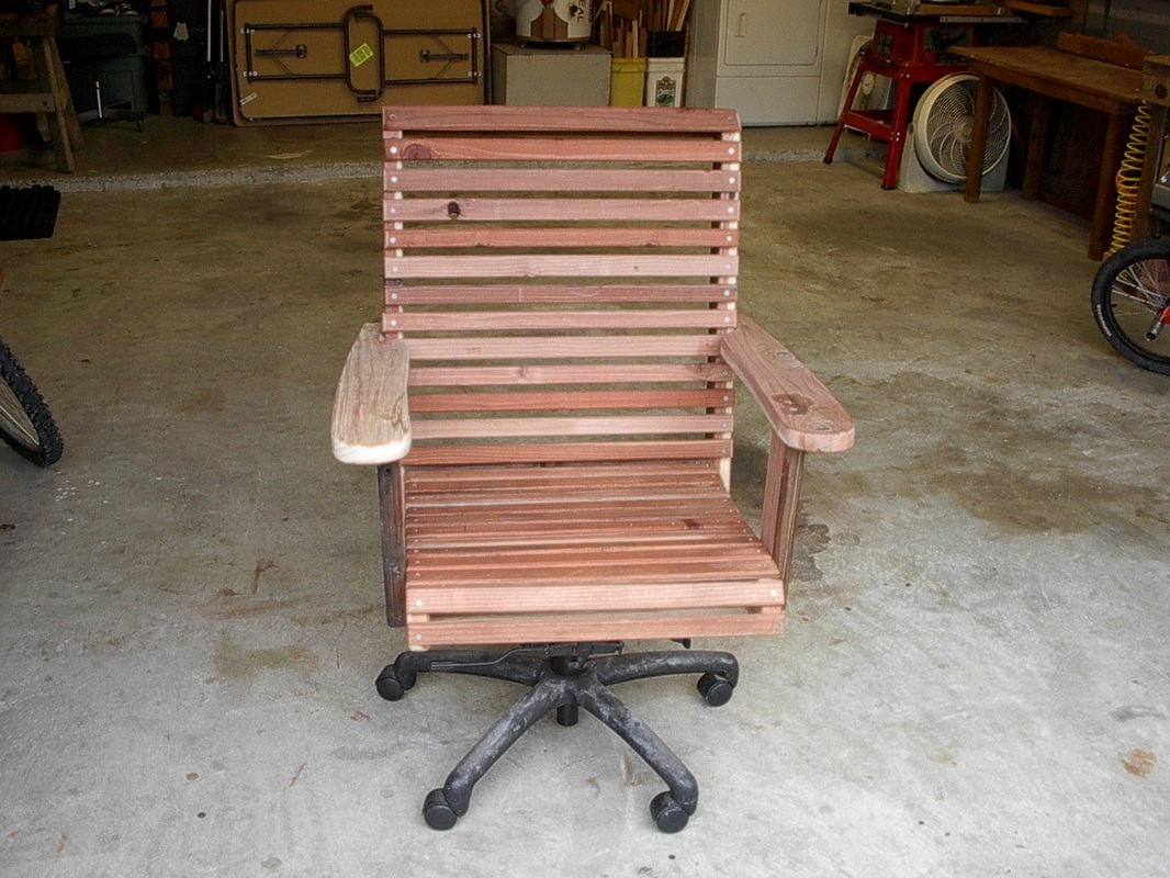 Reclaimed Wood Chair Made From Old Swingsets
